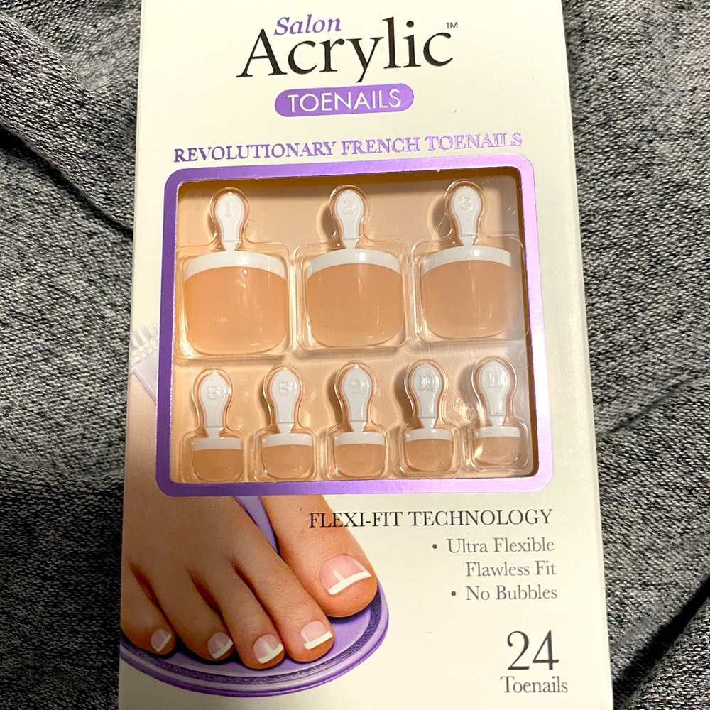 Acrylic toenails